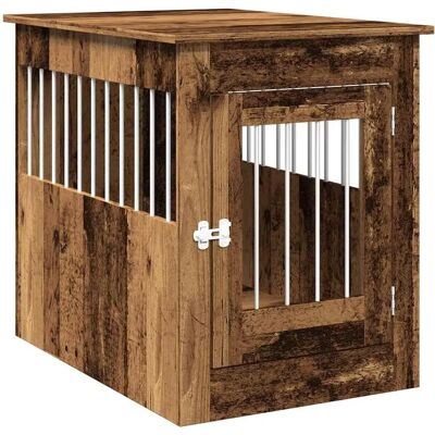 vidaXL Gammelt Træ Hundekasse - 55x80x68 cm - Hundehytte vidaXL Gammelt Træ Hundekasse - 55x80x68 cm - Hundehytte