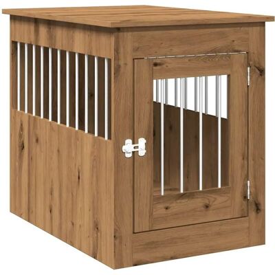 vidaxl Hundekasse håndværks eg 55x80x68 cm - Hundekasse vidaxl Hundekasse håndværks eg 55x80x68 cm - Hundekasse