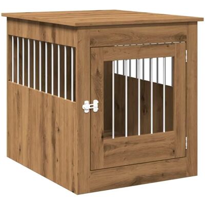 vidaXL Hundekasse Møbel Kunstnerisk Eg - Hundekasse & Sidebord vidaXL Hundekasse Møbel Kunstnerisk Eg - Hundekasse & Sidebord