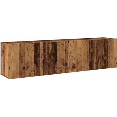 vidaXL Wandmontierte TV Schränke - 2 St - Altes Holz vidaXL Wandmontierte TV Schränke - 2 St - Altes Holz