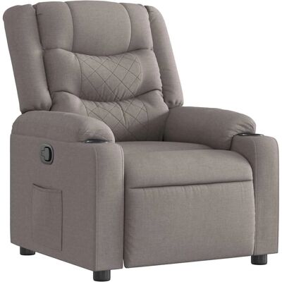 VidaXL Accent Stoel - Handmatige relaxfauteuil met zakken VidaXL Accent Stoel - Handmatige relaxfauteuil met zakken