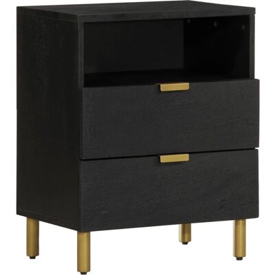 Mesita de noche negra - Mueble auxiliar - Mesita Mesita de noche negra - Mueble auxiliar - Mesita