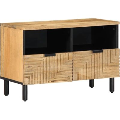 vidaXL Mango TV Schrank 70x33x46 cm Massives Holz Fernsehtisch TV Sideboard vidaXL Mango TV Schrank 70x33x46 cm Massives Holz Fernsehtisch TV Sideboard