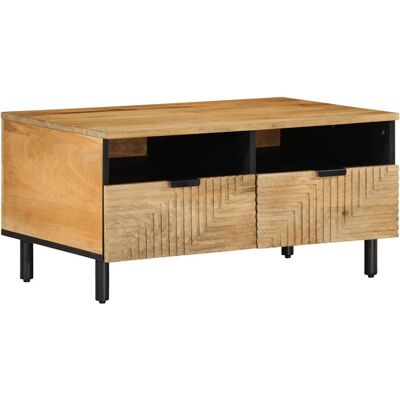 vidaXL Couchtisch - 80x54x40 cm Massives Mangoholz vidaXL Couchtisch - 80x54x40 cm Massives Mangoholz