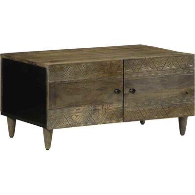 vidaXL 4017797 Helles Grau Mango Holz Couchtisch - Beistelltisch vidaXL 4017797 Helles Grau Mango Holz Couchtisch - Beistelltisch