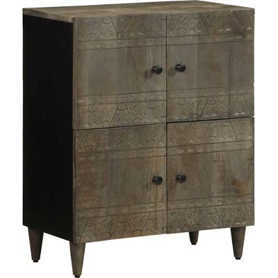 vidaXL Sideboard 60x33x75 cm Massives Mango-Holz Staubkasten vidaXL Sideboard 60x33x75 cm Massives Mango-Holz Staubkasten