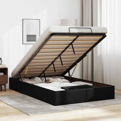 vidaXL Ottoman Bed Frame - Double Faux Leather Bed Base vidaXL Ottoman Bed Frame - Double Faux Leather Bed Base
