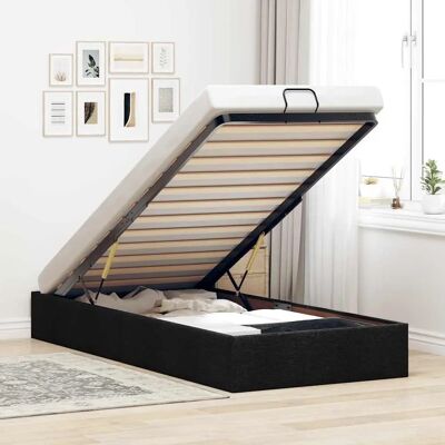 vidaXL Ottoman Bed Frame - Black - 3ft Single - Bed Type vidaXL Ottoman Bed Frame - Black - 3ft Single - Bed Type