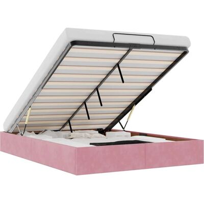 vidaXL Bed Frame - Moderne Opbergottoman Roze - Bed Frame vidaXL Bed Frame - Moderne Opbergottoman Roze - Bed Frame