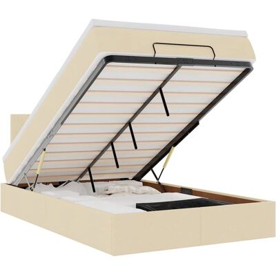 vidaXL Ottomank bed with Storage - 200x200 cm - Taschenfederkernmatratze vidaXL Ottomank bed with Storage - 200x200 cm - Taschenfederkernmatratze