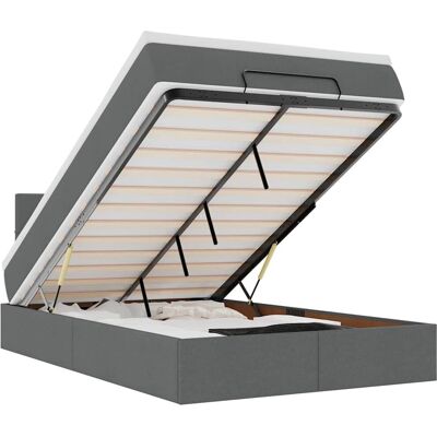VidaXL 3312292 Bett - Moderner Stauraumbett mit LED-Leuchten VidaXL 3312292 Bett - Moderner Stauraumbett mit LED-Leuchten