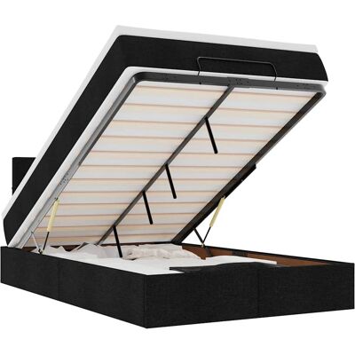 vidaXL Ottomansbett mit Stauraum & LEDs - Bett vidaXL Ottomansbett mit Stauraum & LEDs - Bett