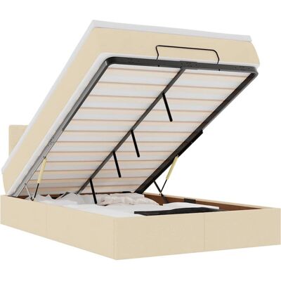 VidaXL Bett mit Stauraum und LED-Lichtern - Bett VidaXL Bett mit Stauraum und LED-Lichtern - Bett