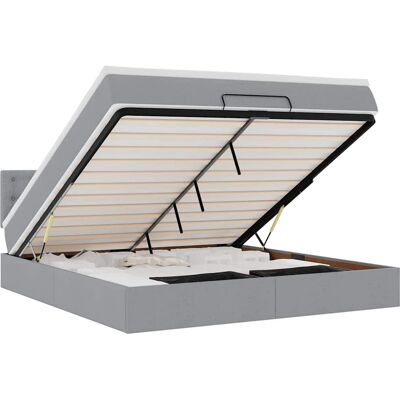 vidaXL Bed - Ottoman met Matras & LEDs 100x200cm vidaXL Bed - Ottoman met Matras & LEDs 100x200cm