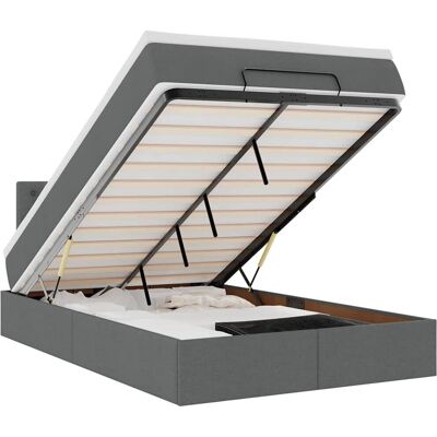 VidaXL 3312458 Modern Stauraumbett - Matratze & LED VidaXL 3312458 Modern Stauraumbett - Matratze & LED