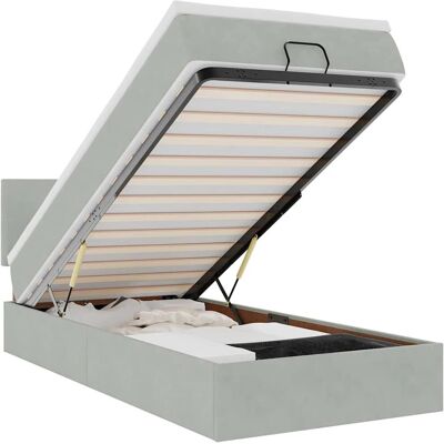 vidaXL Ottoman-Bett mit Matratze & LEDs - Stauraum & Komfort vidaXL Ottoman-Bett mit Matratze & LEDs - Stauraum & Komfort