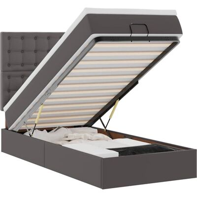 VidaXL 3312989 Grau Bett mit Stauraum & Matratze VidaXL 3312989 Grau Bett mit Stauraum & Matratze