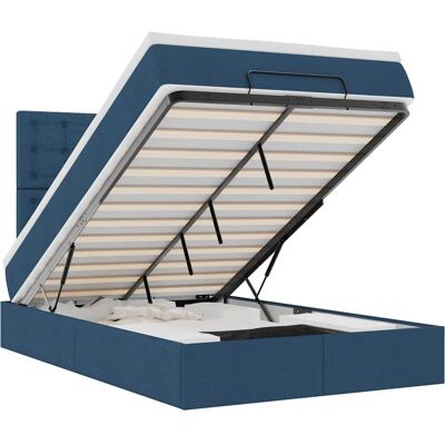 VidaXL Bett mit Stauraum - Blau, Modell 3595 VidaXL Bett mit Stauraum - Blau, Modell 3595