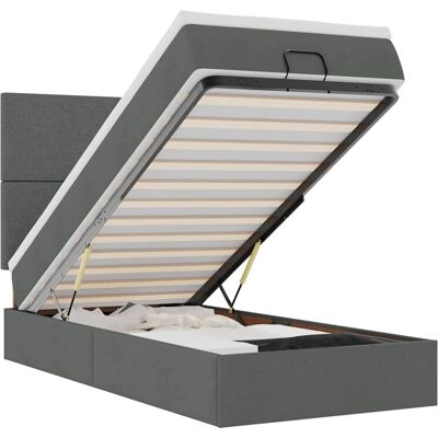 vidaXL Ottomane Bett mit Matratze & LEDs - Komfort & Stauraum vidaXL Ottomane Bett mit Matratze & LEDs - Komfort & Stauraum