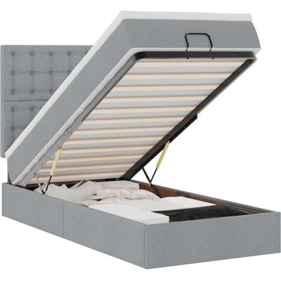 vidaXL 3314141 Bett - Ottomane mit Matratze & LEDs vidaXL 3314141 Bett - Ottomane mit Matratze & LEDs