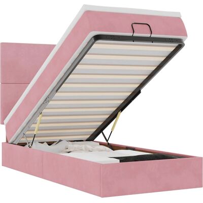 VidaXL Bett mit Samtpolster und Stauraum - Bett VidaXL Bett mit Samtpolster und Stauraum - Bett