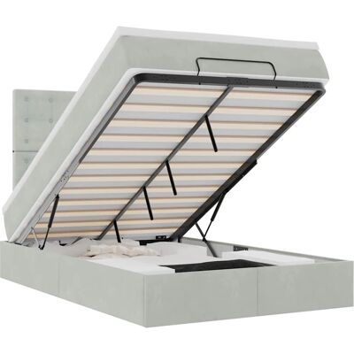 vidaXL Bett mit Stauraum - Unterstützung & LED-Lichter vidaXL Bett mit Stauraum - Unterstützung & LED-Lichter