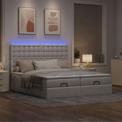 vidaXL Ottoman-Bett mit Stauraum & LEDs 180x200cm vidaXL Ottoman-Bett mit Stauraum & LEDs 180x200cm