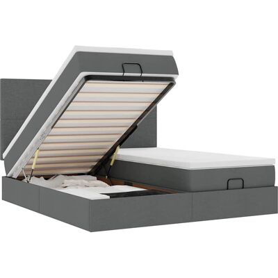 vidaXL Ottoman-Bett mit Stauraum & LEDs - Bett vidaXL Ottoman-Bett mit Stauraum & LEDs - Bett