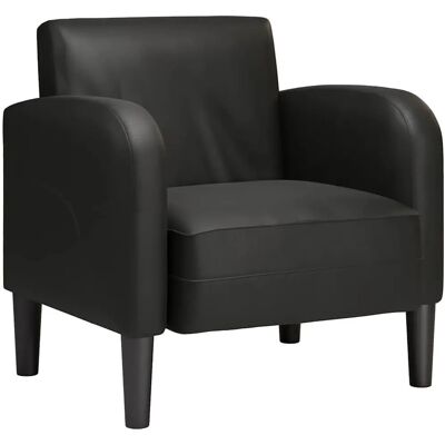 vidaXL Sessel mit schwarzen Kunstleder 54cm - Armchair vidaXL Sessel mit schwarzen Kunstleder 54cm - Armchair