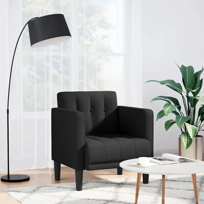 Fauteuil noir 53 cm en tissu - VIDAXL Fauteuil noir 53 cm en tissu - VIDAXL