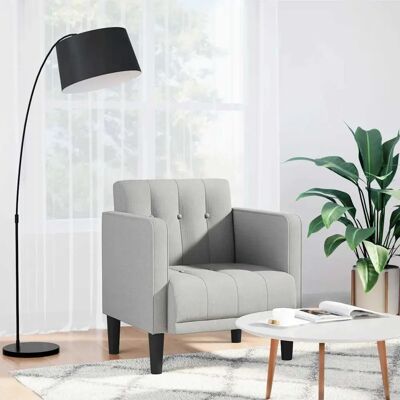 Fauteuil 53cm gris nuage en tissu - Sofa armchair Fauteuil 53cm gris nuage en tissu - Sofa armchair