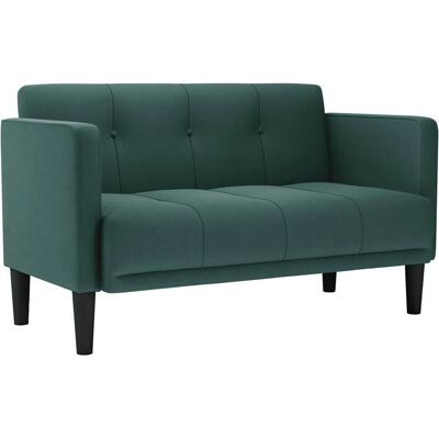 vidaXL Dunkelgrünes Stoffsofa 111cm - Sofa vidaXL Dunkelgrünes Stoffsofa 111cm - Sofa