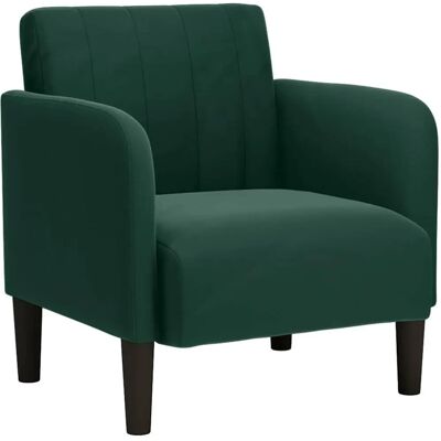 Fauteuil Velours Vert Foncé - Vidaxl - Siège - Publicité Fauteuil Velours Vert Foncé - Vidaxl - Siège - Publicité