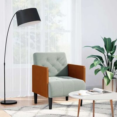 Vidaxl Sessel mit Hellgrauem Samt - Komfortabel & Stilvoll Vidaxl Sessel mit Hellgrauem Samt - Komfortabel & Stilvoll