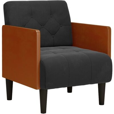 Vidaxl Schwarzer Samt Sessel Vidaxl Schwarzer Samt Sessel