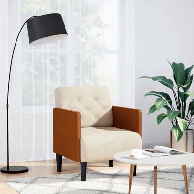 vidaXL Fauteuil avec Accoudoirs 55 cm Lin Beige - Armchair - Publicité vidaXL Fauteuil avec Accoudoirs 55 cm Lin Beige - Armchair - Publicité