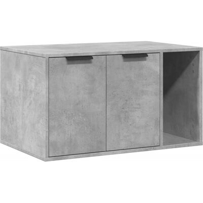 vidaXL Caixa de areia para gato em cimento cinza 80x50x45 cm - Casa para gatos vidaXL Caixa de areia para gato em cimento cinza 80x50x45 cm - Casa para gatos
