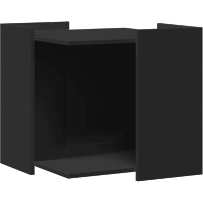 vidaXL Kattebakkeindhegning Sort 53x53x51 cm - Kattehus og Natbord vidaXL Kattebakkeindhegning Sort 53x53x51 cm - Kattehus og Natbord