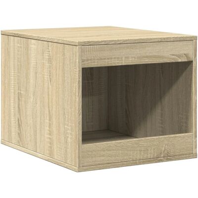 vidaXL Sonoma Oak Cat Litter Box Enclosure - End Table & Cat House vidaXL Sonoma Oak Cat Litter Box Enclosure - End Table & Cat House