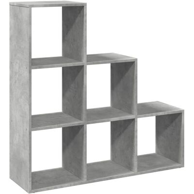 vidaXL 857961 Betonggraues 3-stöckiges Raumteiler-Bücherregal vidaXL 857961 Betonggraues 3-stöckiges Raumteiler-Bücherregal