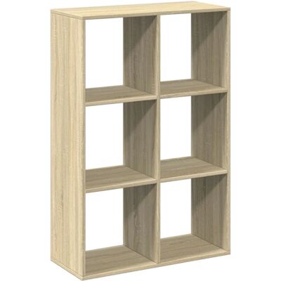 vidaXL Raumteiler-Bücherregal Sonoma Eiche - Wohnzimmer Aufbewahrung vidaXL Raumteiler-Bücherregal Sonoma Eiche - Wohnzimmer Aufbewahrung
