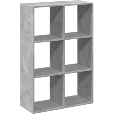 vidaXL Wohnzimmer Bücherregal - Geometrisch Grau - 69,5x29x103,5 cm vidaXL Wohnzimmer Bücherregal - Geometrisch Grau - 69,5x29x103,5 cm