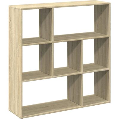vidaXL Boekenkast Sonoma Eik - Scheidingswand Opbergrek - Boekenrek vidaXL Boekenkast Sonoma Eik - Scheidingswand Opbergrek - Boekenrek