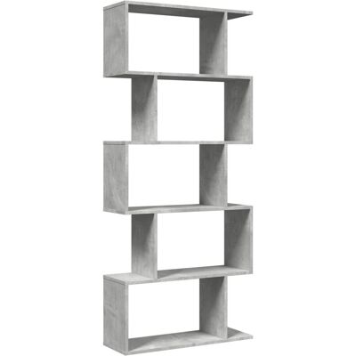 vidaXL 858096 Grijze 6-Laagse Kamerscherm Boekenkast - Boekenkast vidaXL 858096 Grijze 6-Laagse Kamerscherm Boekenkast - Boekenkast