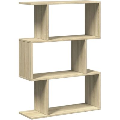 vidaXL Sonoma Eichen 3-Stockwerke Raumteiler Bücherregal vidaXL Sonoma Eichen 3-Stockwerke Raumteiler Bücherregal