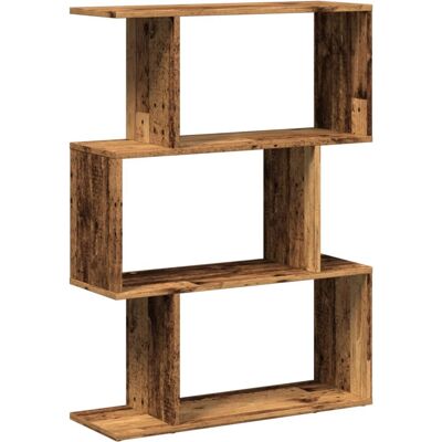 vidaXL Oud Hout 70x24x97cm Boekenrek 3 Laags - Woonkamermeubel vidaXL Oud Hout 70x24x97cm Boekenrek 3 Laags - Woonkamermeubel