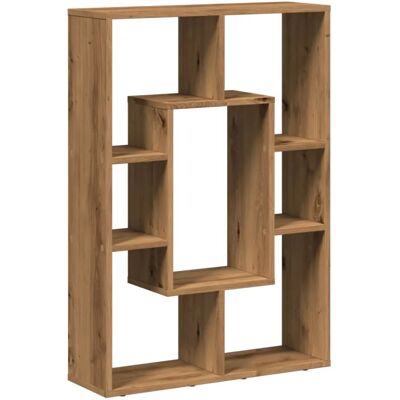 vidaXL Oak Bookcase - Geometric Storage - Living Room Furniture vidaXL Oak Bookcase - Geometric Storage - Living Room Furniture