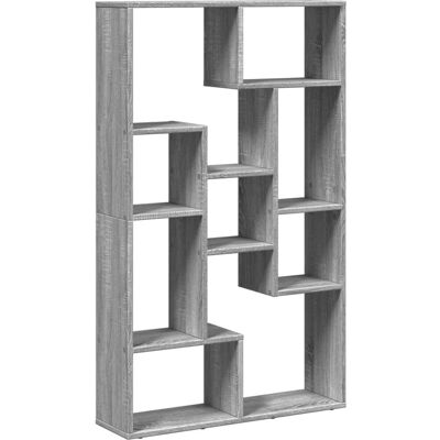 vidaXL Étagère en bois Sonoma gris 72x20x120 cm - Meuble de rangement - Publicité vidaXL Étagère en bois Sonoma gris 72x20x120 cm - Meuble de rangement - Publicité