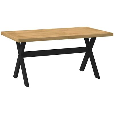 vidaXL Eettafel NOAIN X-vormige poten massief dennenhout - Eettafel vidaXL Eettafel NOAIN X-vormige poten massief dennenhout - Eettafel