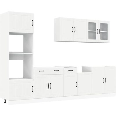vidaXL 3314742 Zwart 7-delig keukenopslagkast vidaXL 3314742 Zwart 7-delig keukenopslagkast